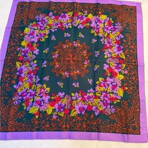 Floral Patterned Scarf made in Italy